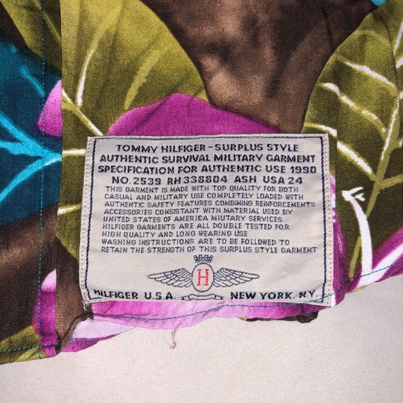 Vintage Tommy Hilfiger Military Button Up - Picture 3 of 4